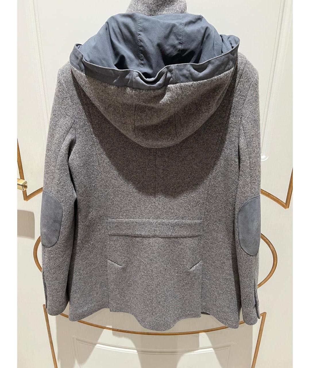 LORO PIANA Серое кашемировое пальто, фото 2