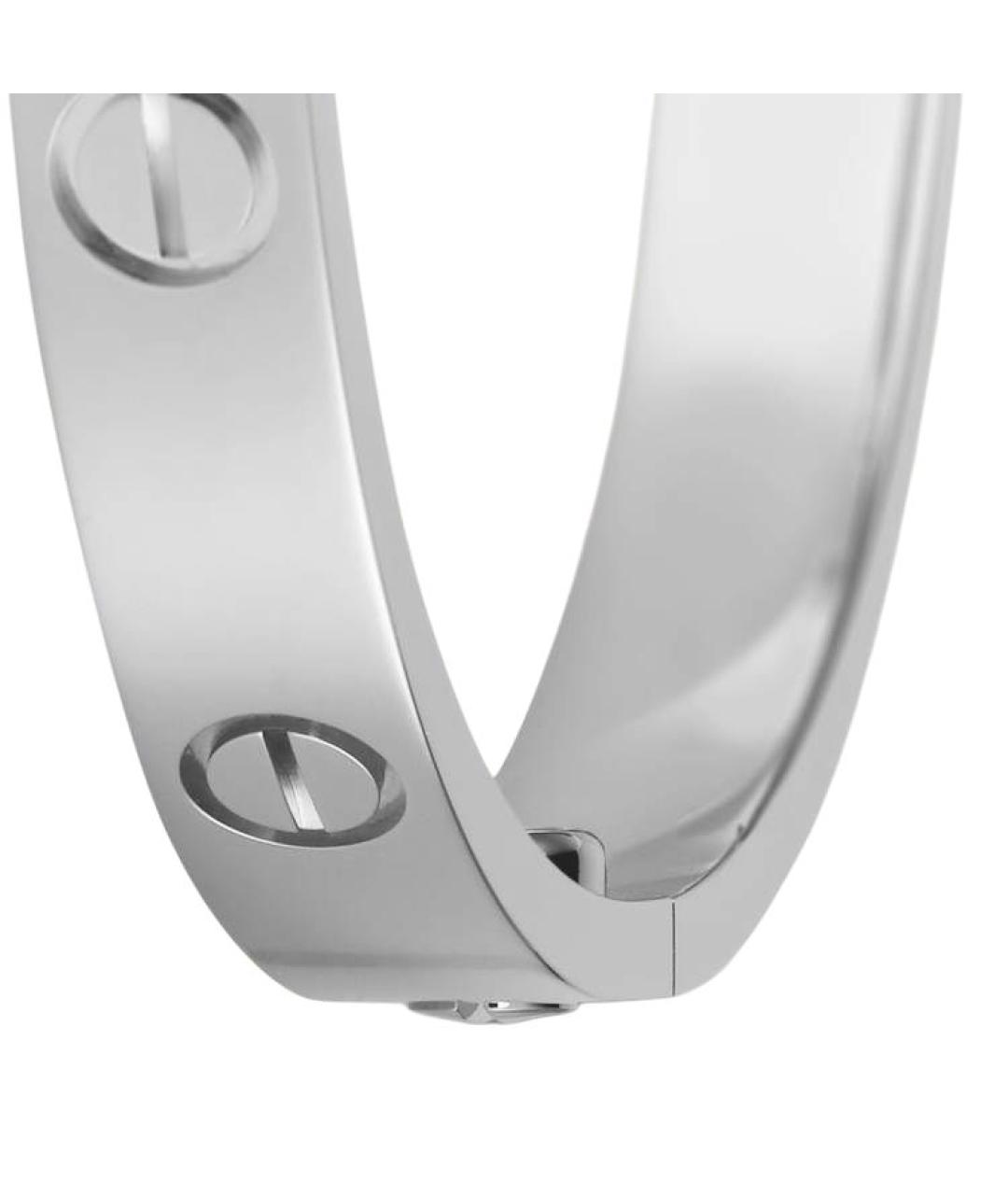 CARTIER Серебрянный браслет из белого золота, фото 4