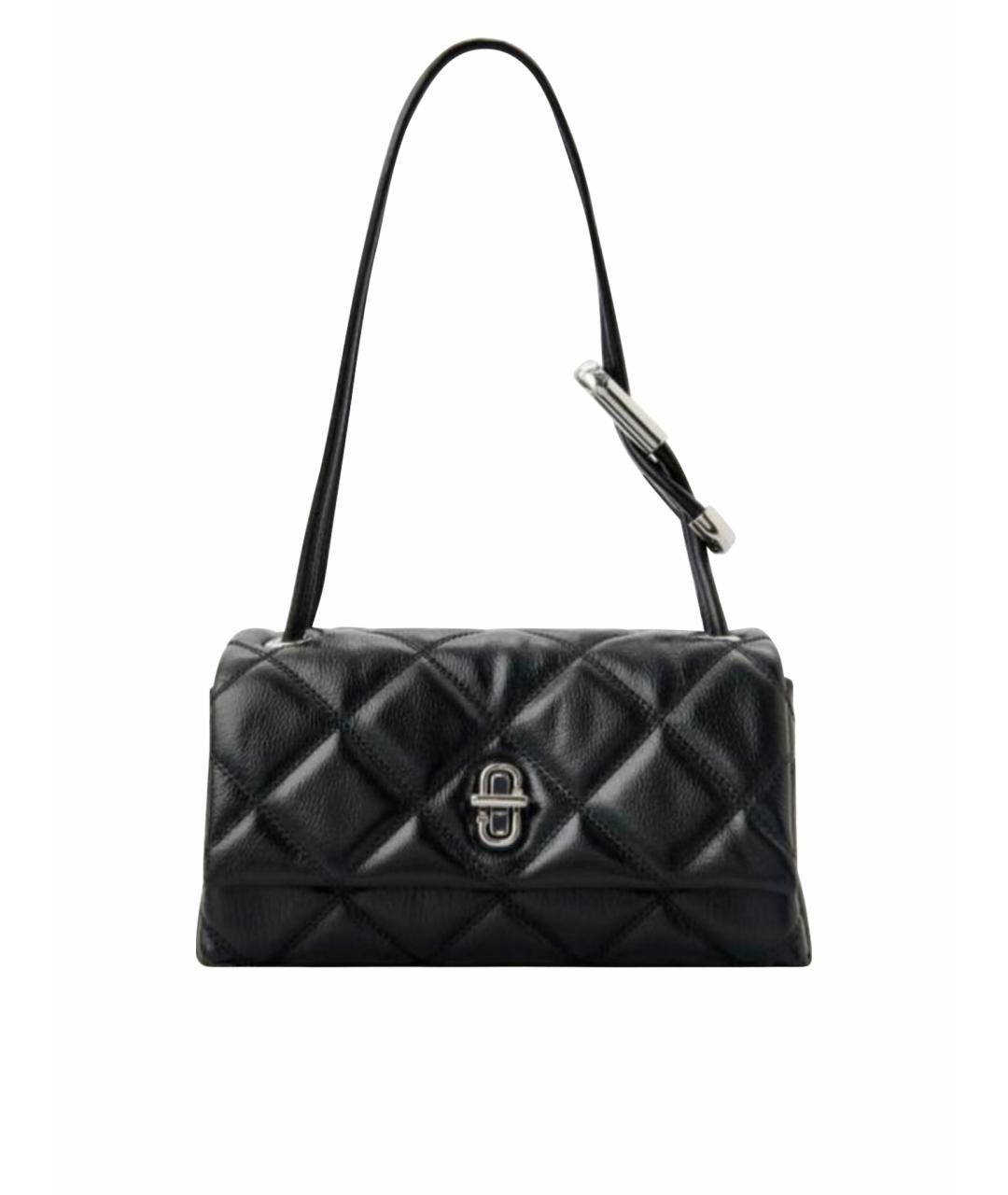 MARC JACOBS Черная кожаная сумка с короткими ручками, фото 1