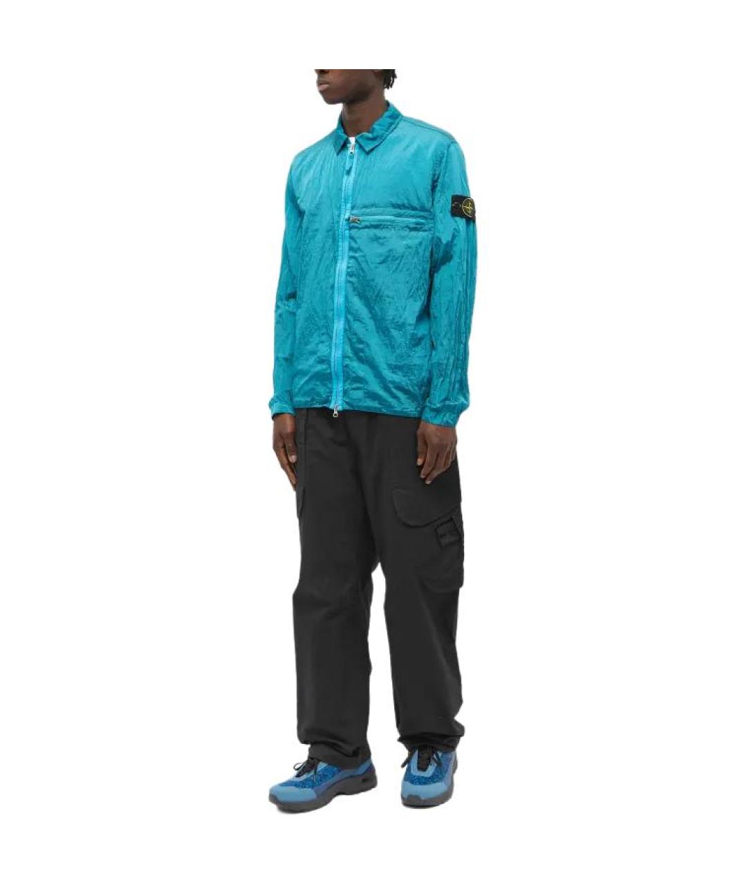 STONE ISLAND Бирюзовая куртка, фото 3