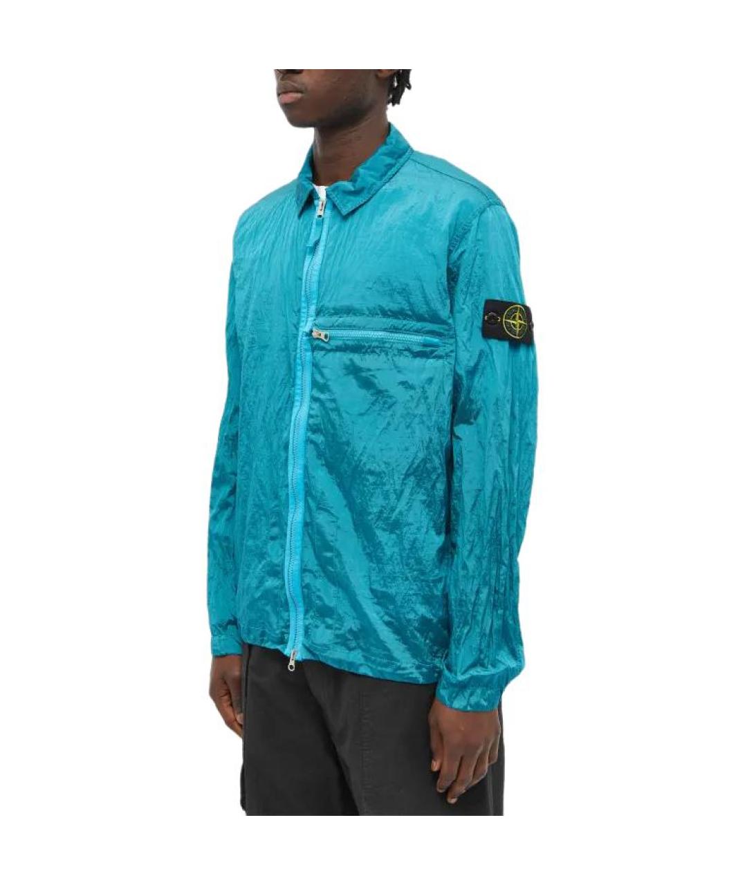 STONE ISLAND Бирюзовая куртка, фото 4