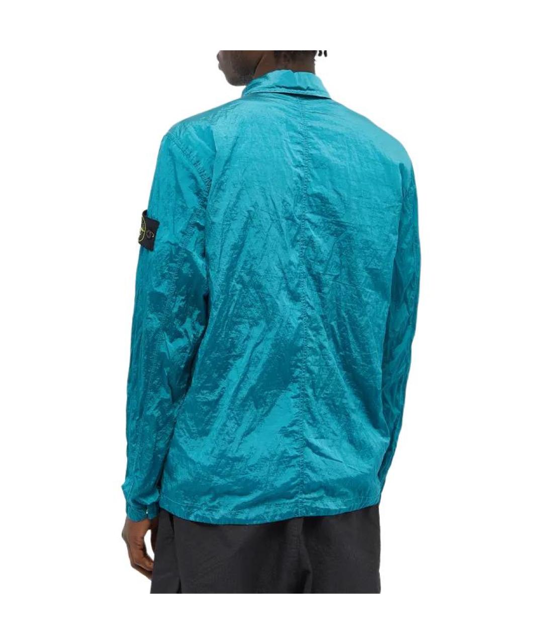 STONE ISLAND Бирюзовая куртка, фото 5