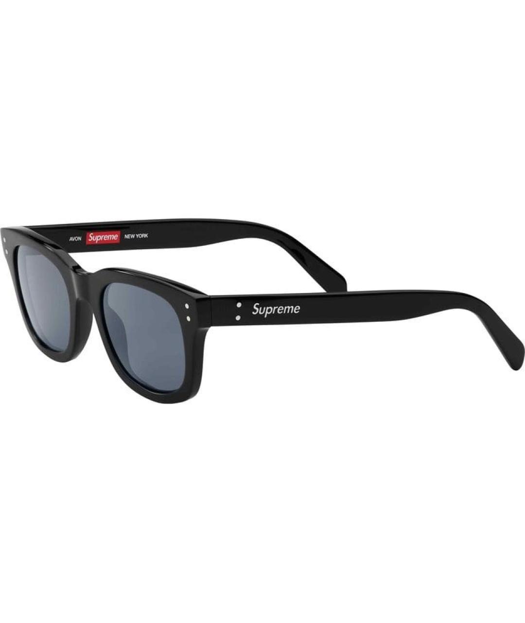SUPREME Черные пластиковые солнцезащитные очки, фото 2