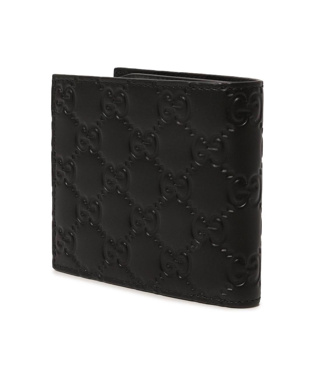 GUCCI Черный кожаный кошелек, фото 2