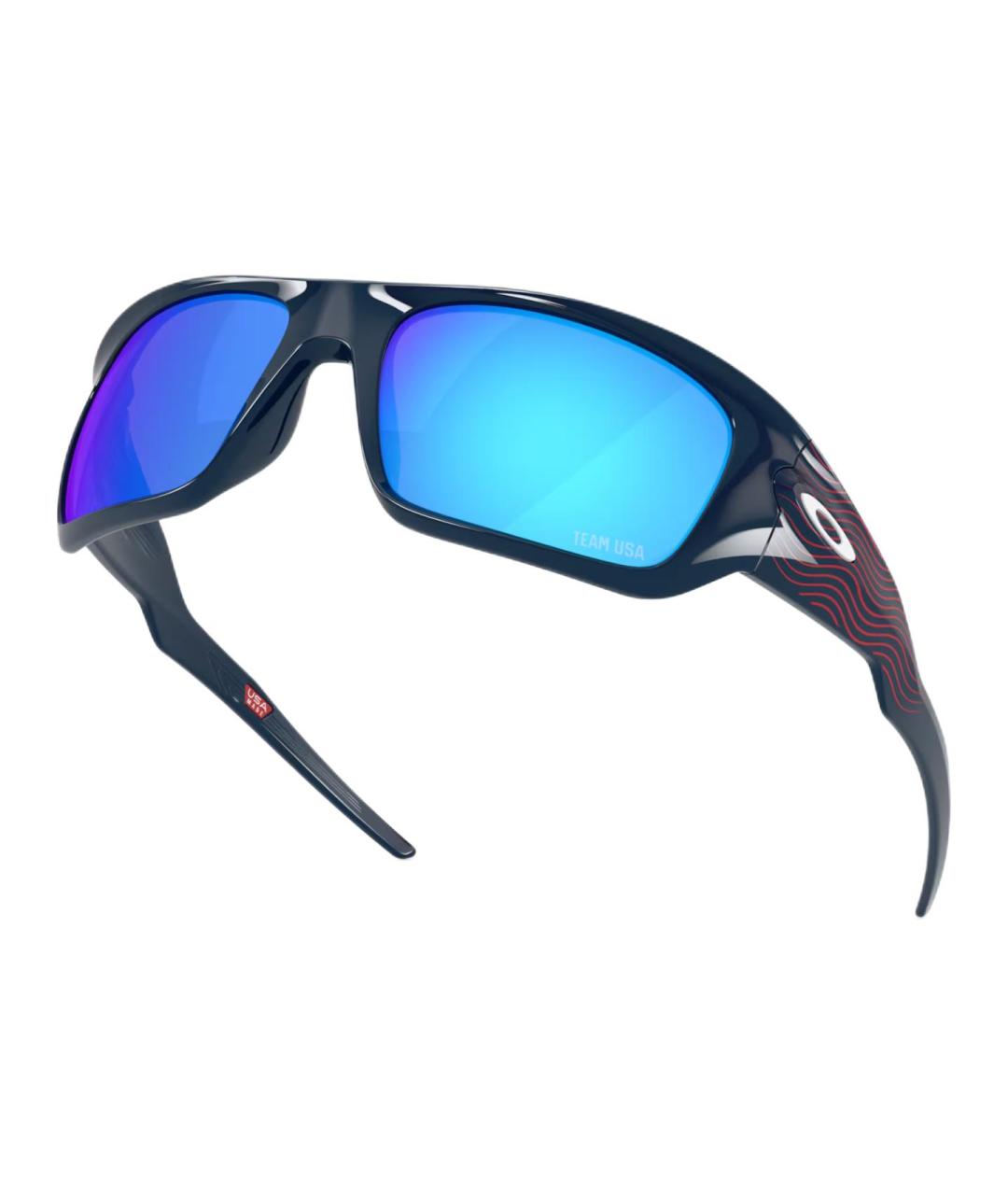 OAKLEY Синие пластиковые солнцезащитные очки, фото 4