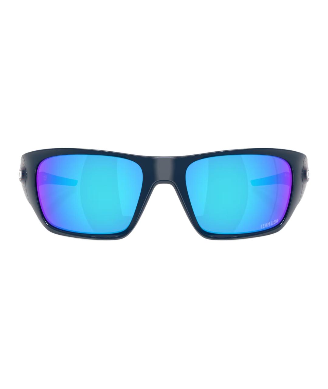 OAKLEY Синие пластиковые солнцезащитные очки, фото 2