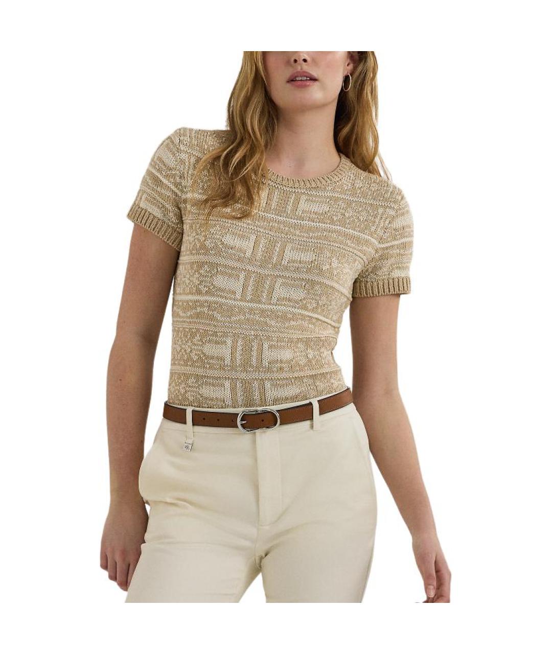 POLO RALPH LAUREN Бежевый джемпер / свитер, фото 2