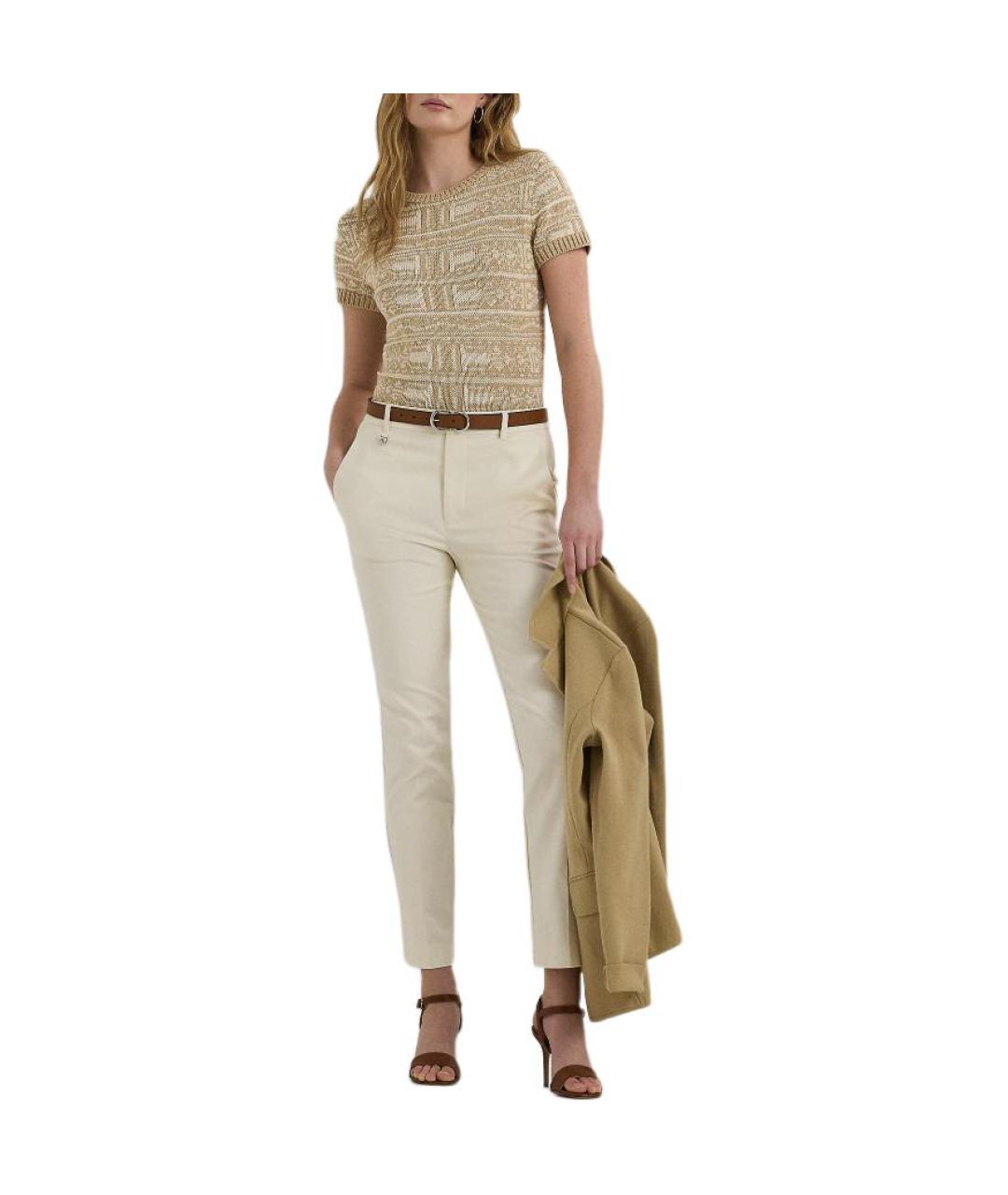 POLO RALPH LAUREN Бежевый джемпер / свитер, фото 4