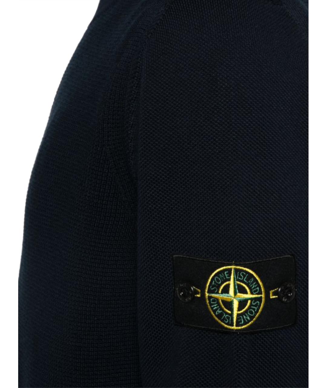 STONE ISLAND Синий хлопковый джемпер / свитер, фото 2