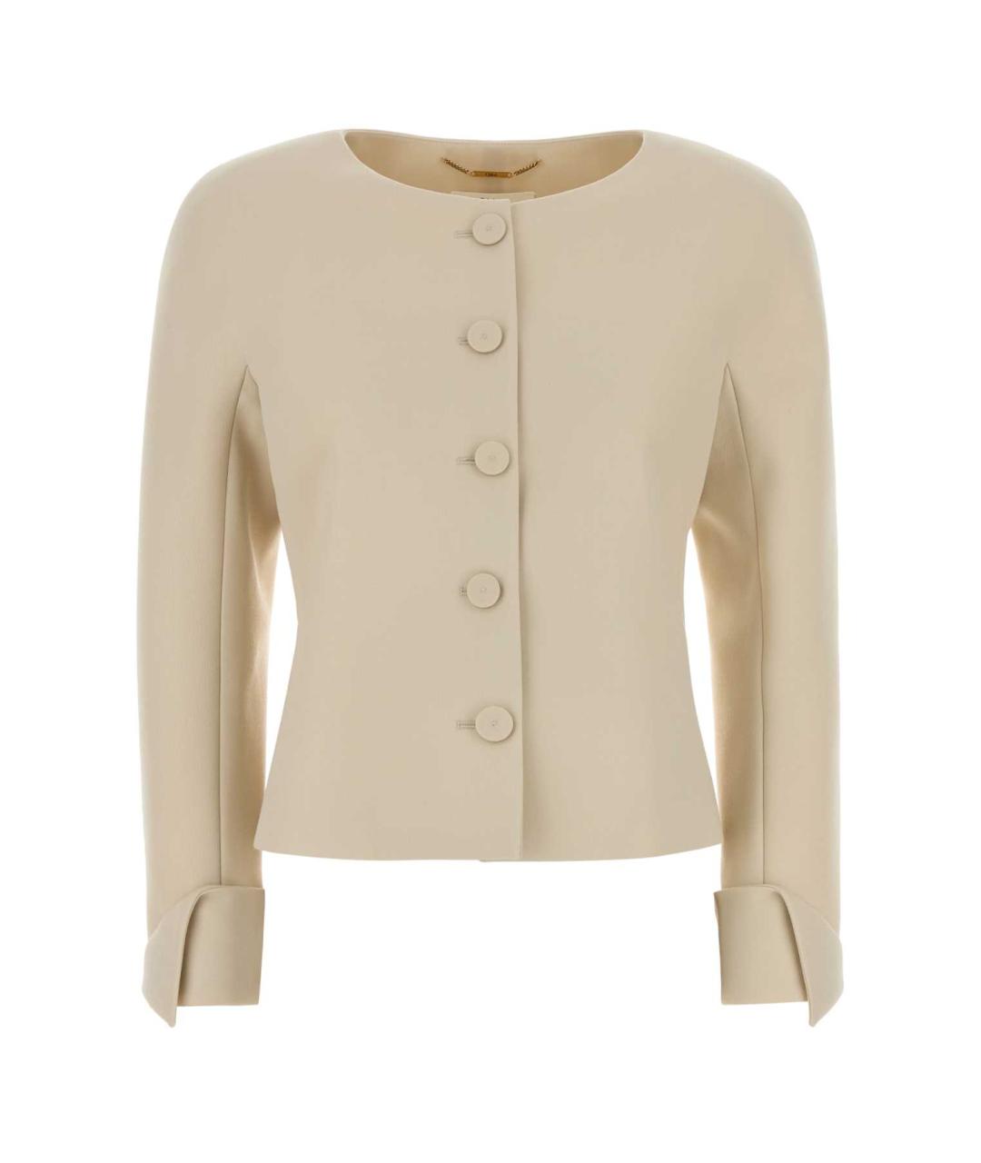 CHLOE Белый шерстяной жакет/пиджак, фото 1