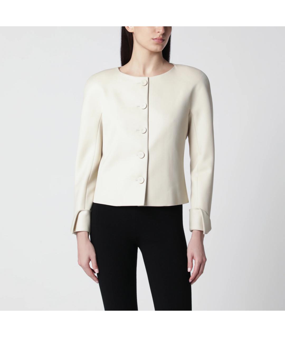 CHLOE Белый шерстяной жакет/пиджак, фото 3