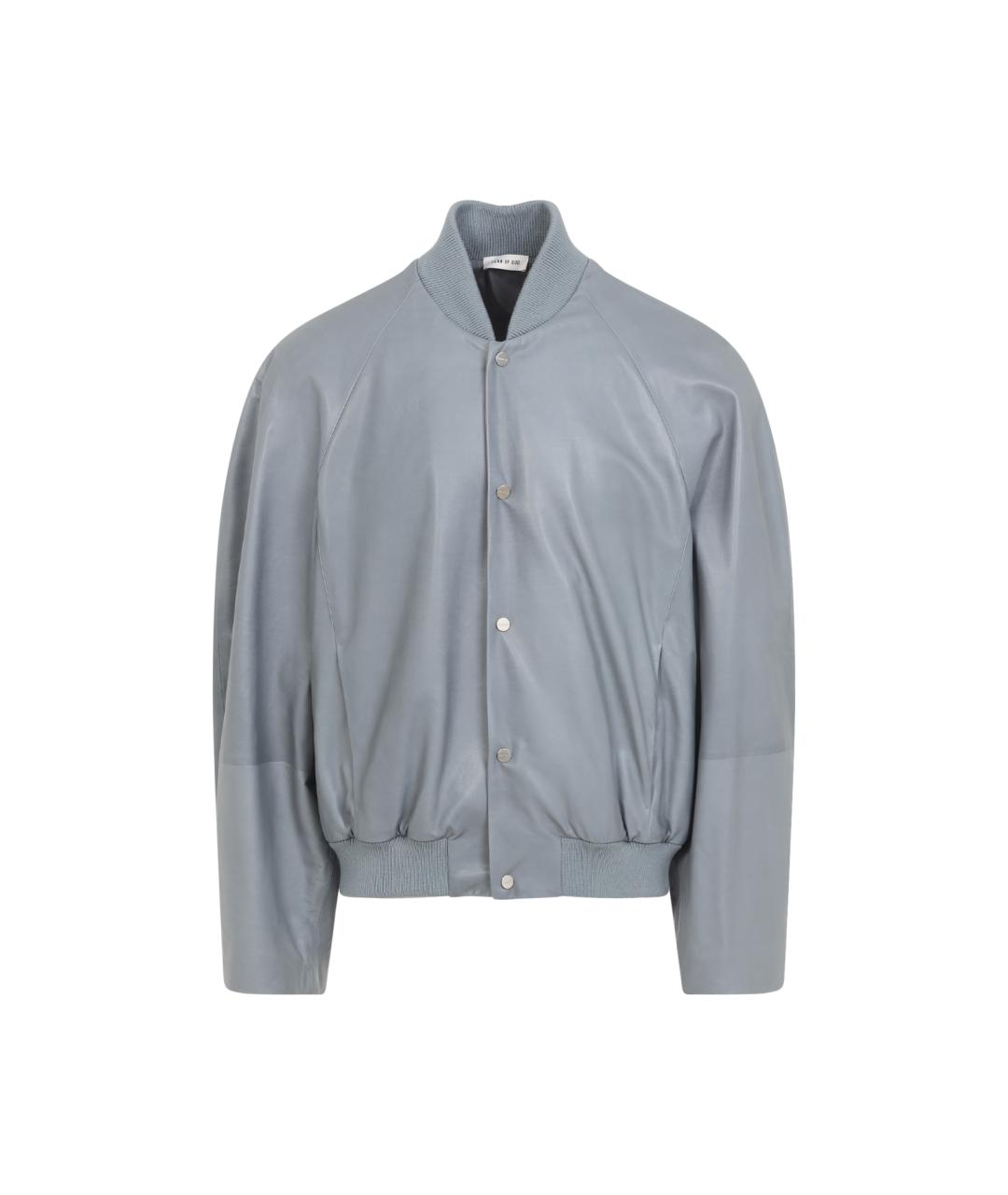 FEAR OF GOD Серая кожаная куртка, фото 1