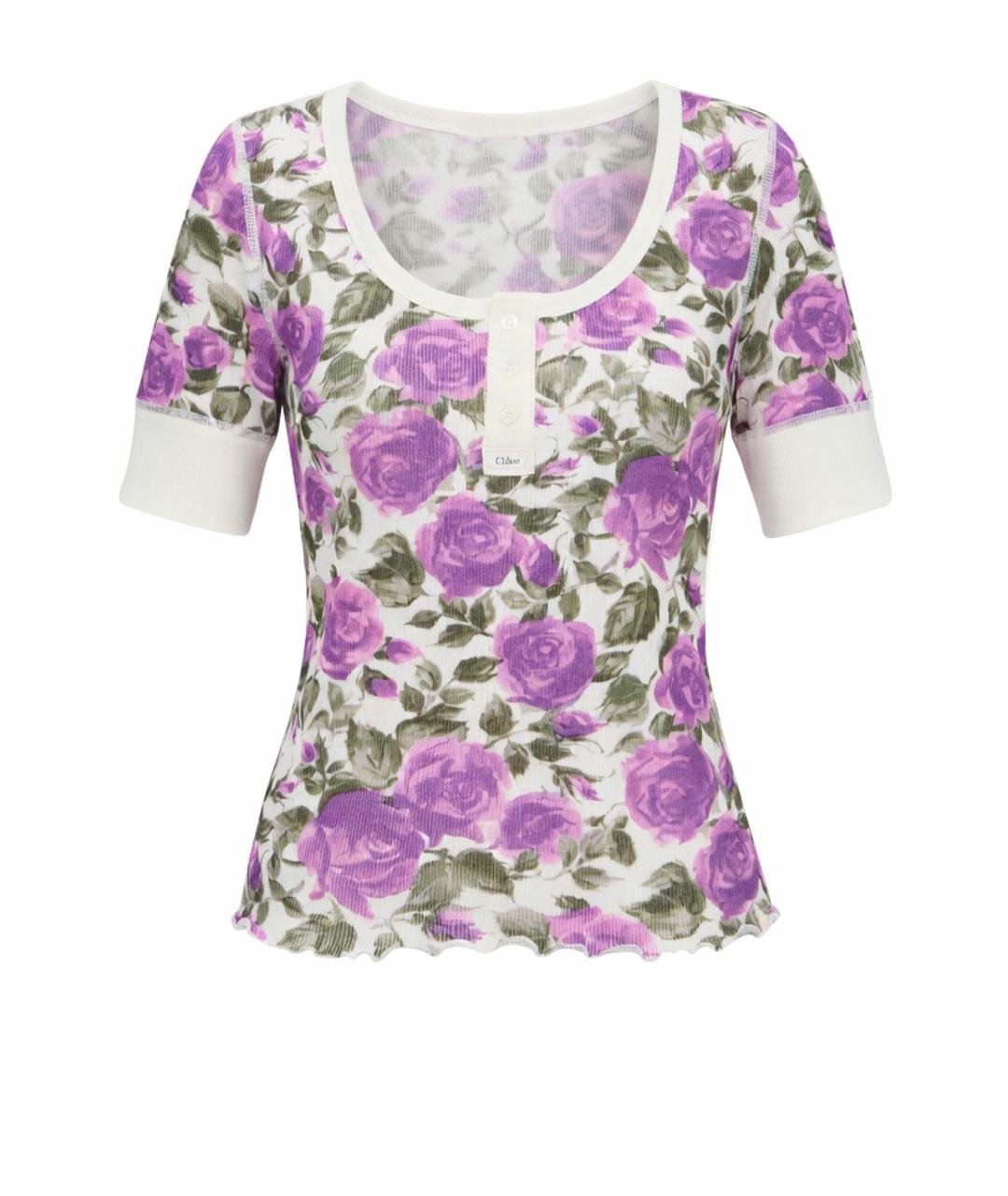 CHLOE Белая хлопковая футболка, фото 1