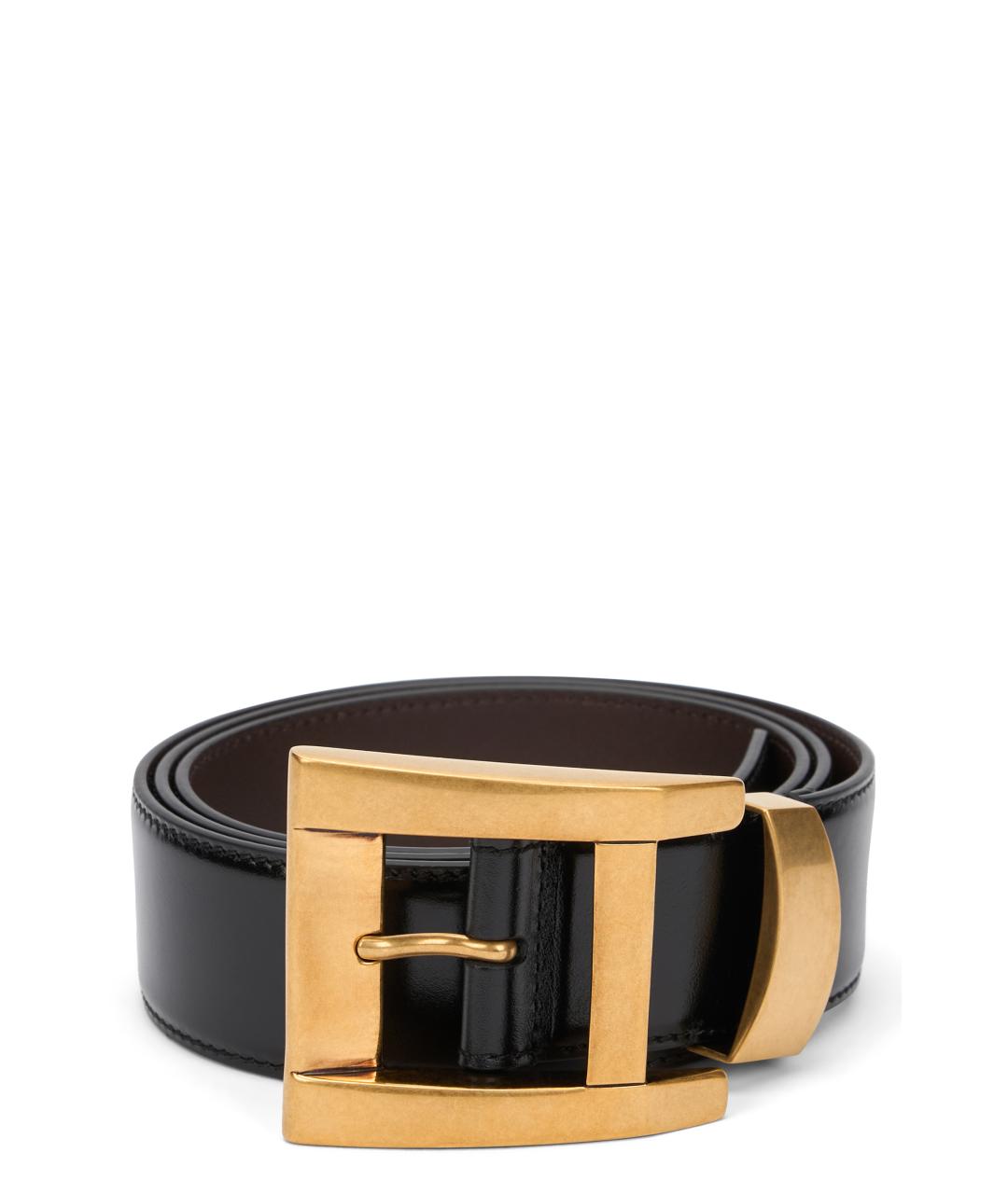 VERSACE Черный кожаный ремень, фото 1