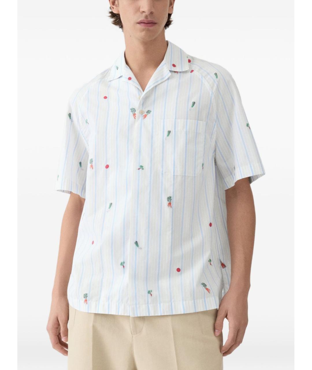 JACQUEMUS Белая хлопковая кэжуал рубашка, фото 3