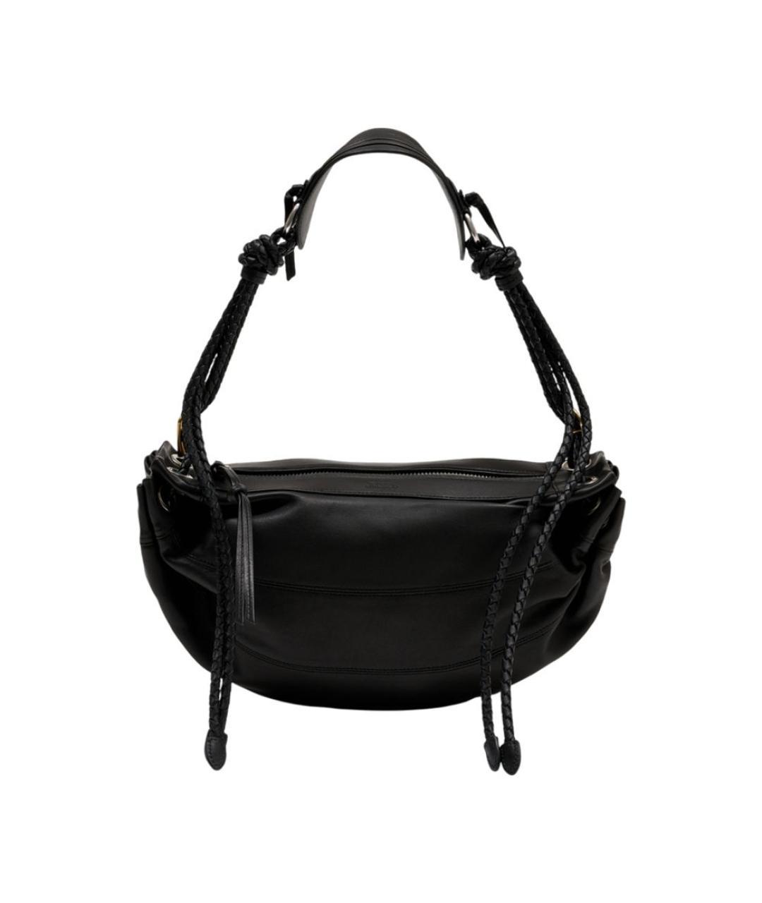 ISABEL MARANT Черная кожаная сумка через плечо, фото 3