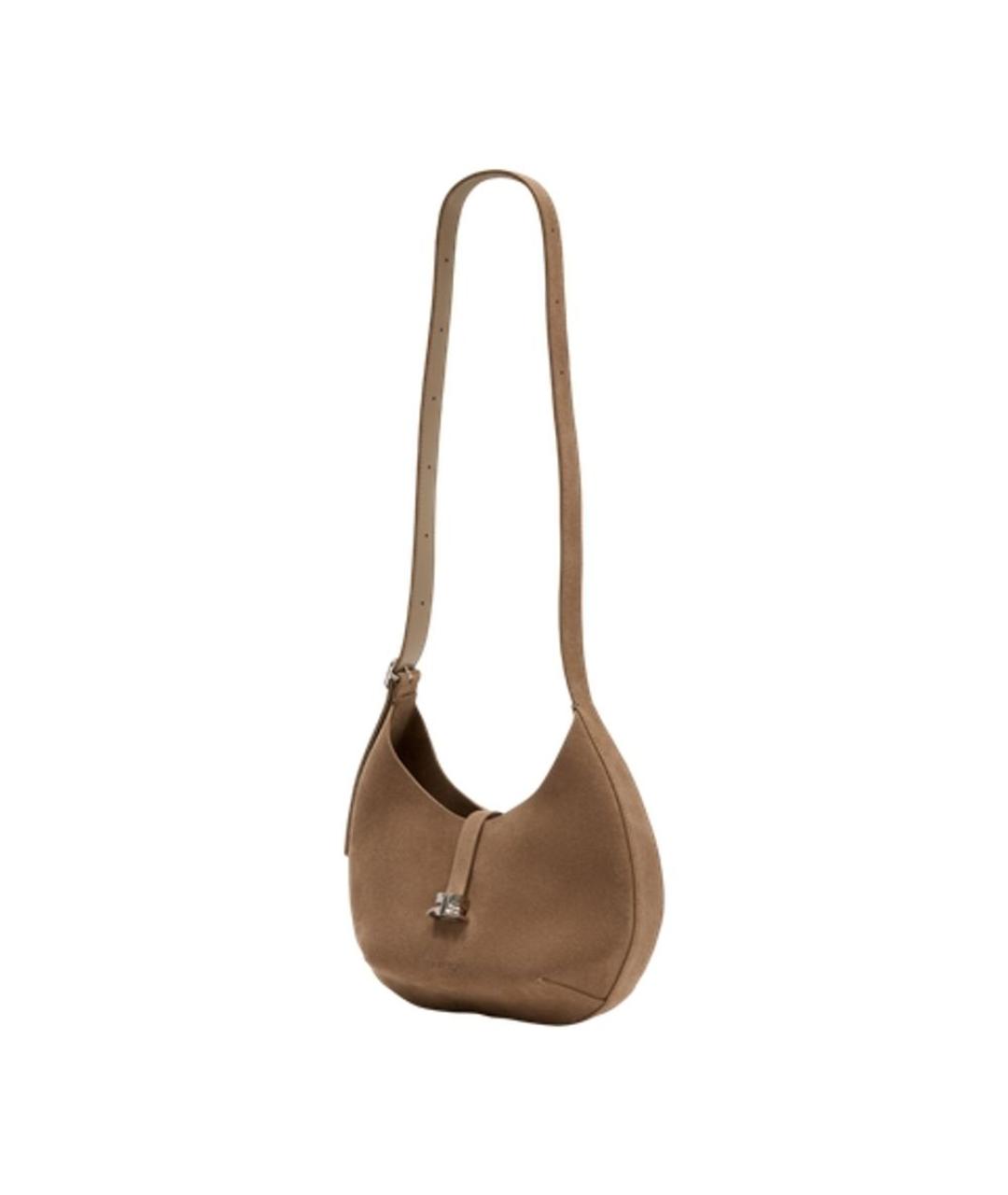 COURREGES Бежевая замшевая сумка через плечо, фото 2