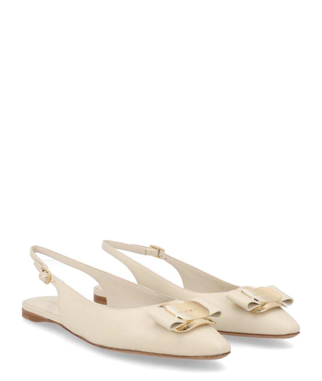 FERRAGAMO Кожаные балетки, фото 2