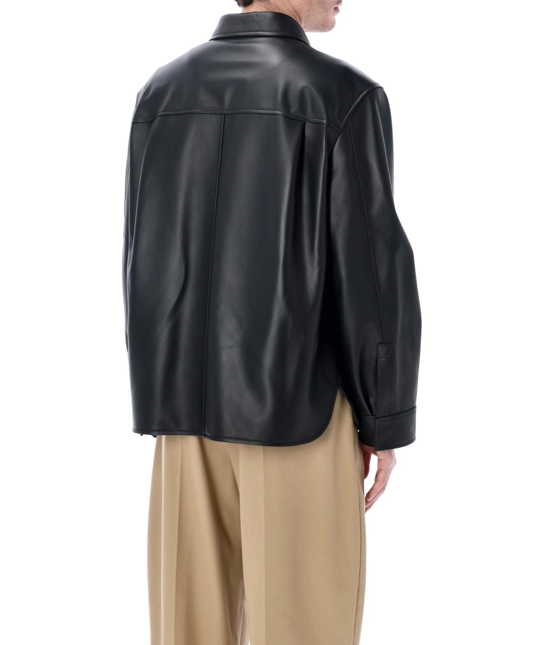 LOEWE Черная кожаная куртка, фото 2