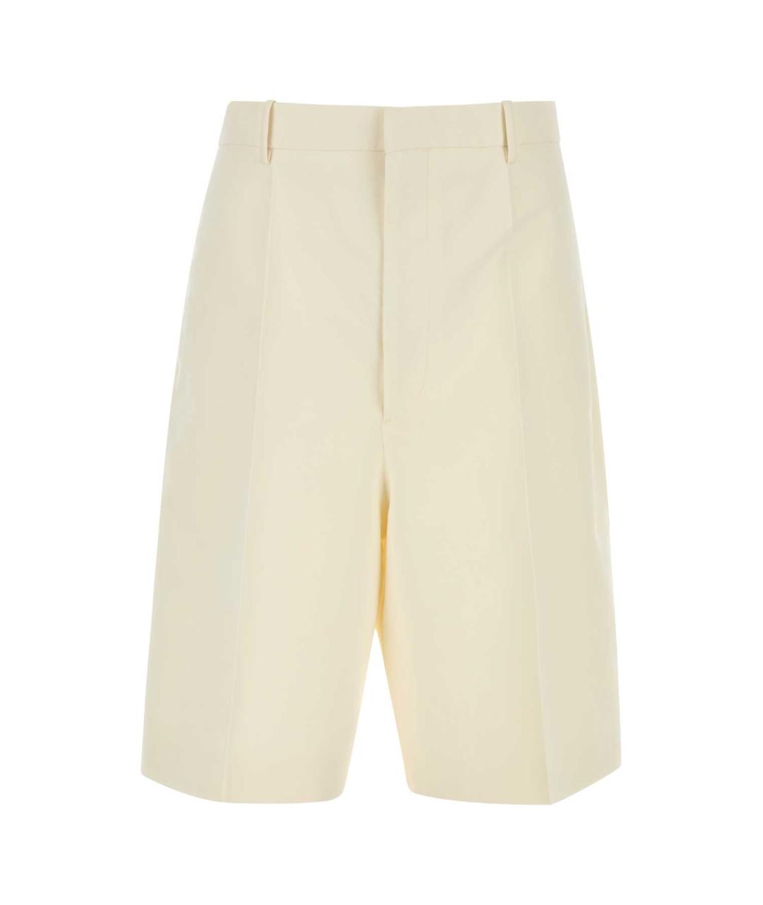 BOTTEGA VENETA Бежевые хлопковые шорты, фото 1