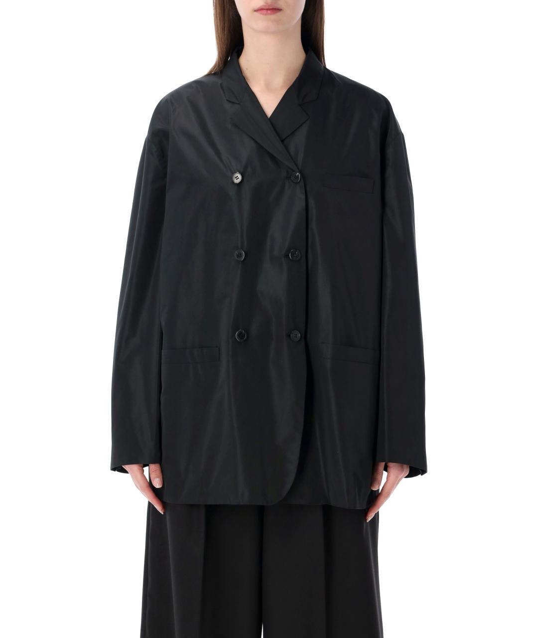 PRADA Черная полиэстеровая куртка, фото 4