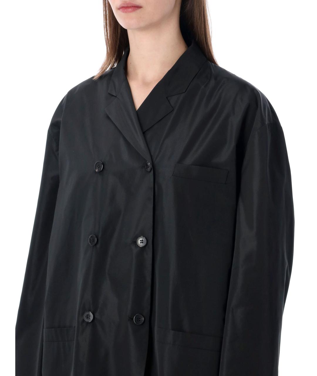 PRADA Черная полиэстеровая куртка, фото 3