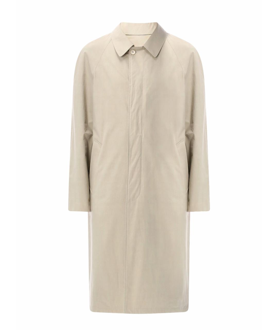PRADA Бежевое хлопковое пальто, фото 1