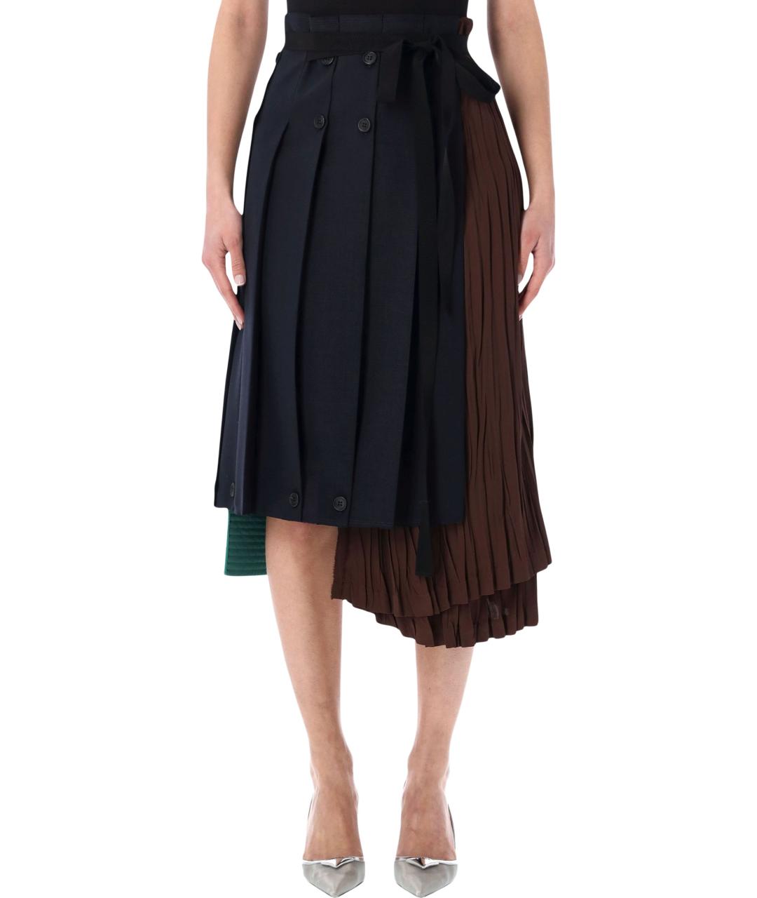 PRADA Мульти шерстяная юбка миди, фото 1