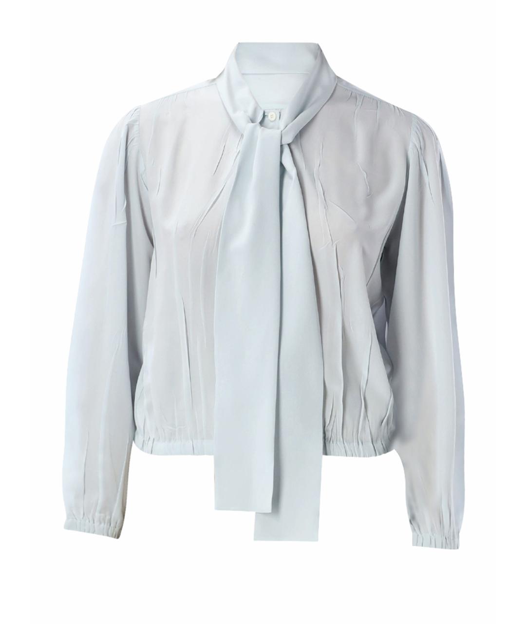 PRADA Голубая шелковая рубашка, фото 1