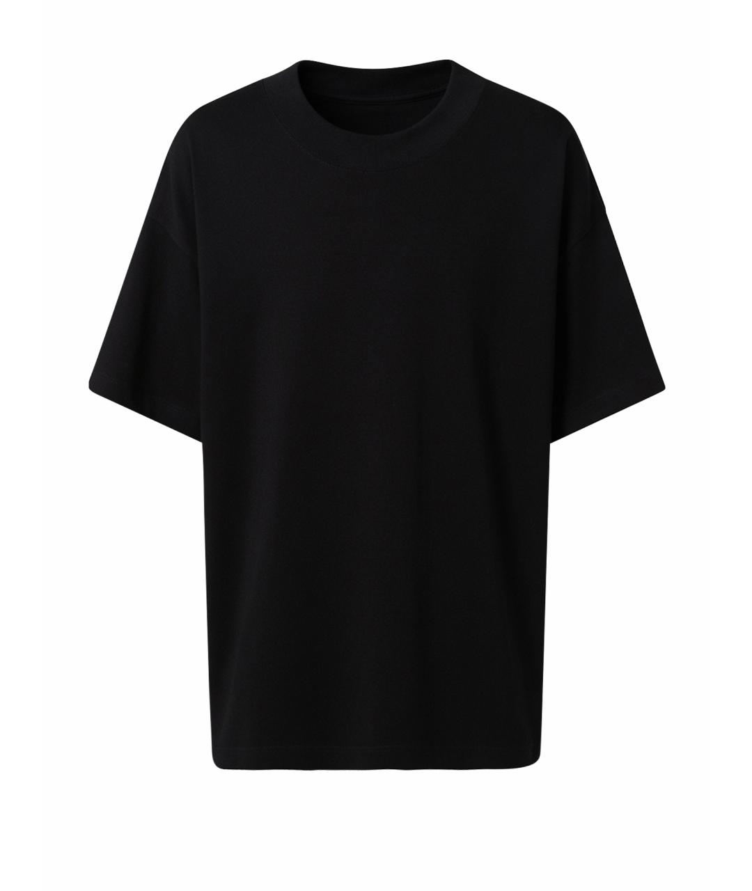 FEAR OF GOD Черная хлопковая футболка, фото 1