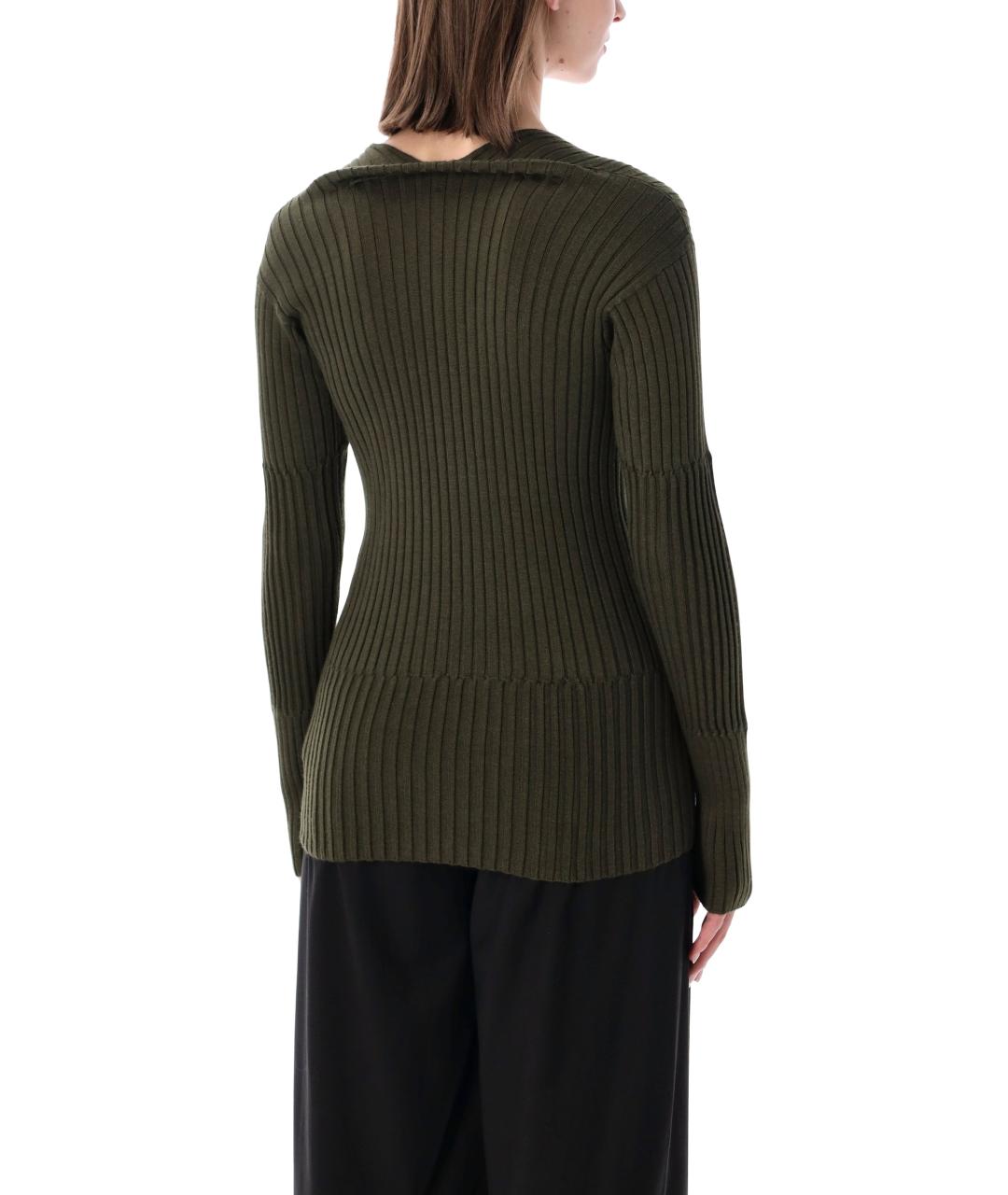 BOTTEGA VENETA Зеленый кашемировый джемпер / свитер, фото 2