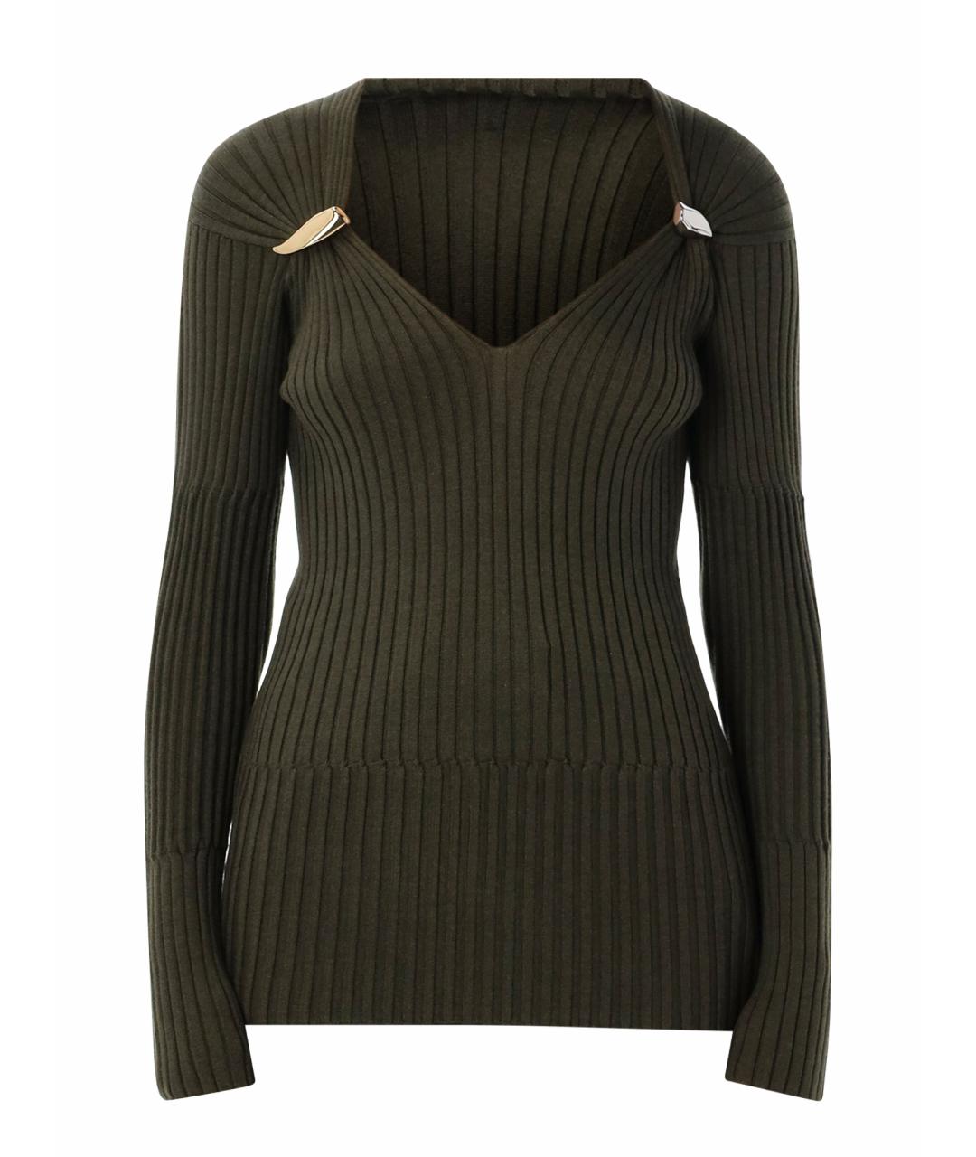 BOTTEGA VENETA Зеленый кашемировый джемпер / свитер, фото 1