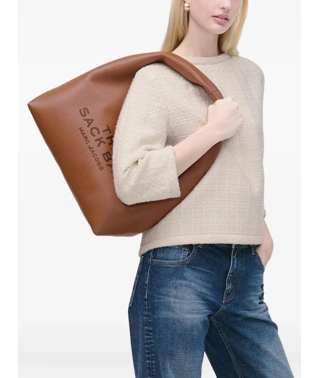 MARC JACOBS Коричневая кожаная сумка через плечо, фото 3