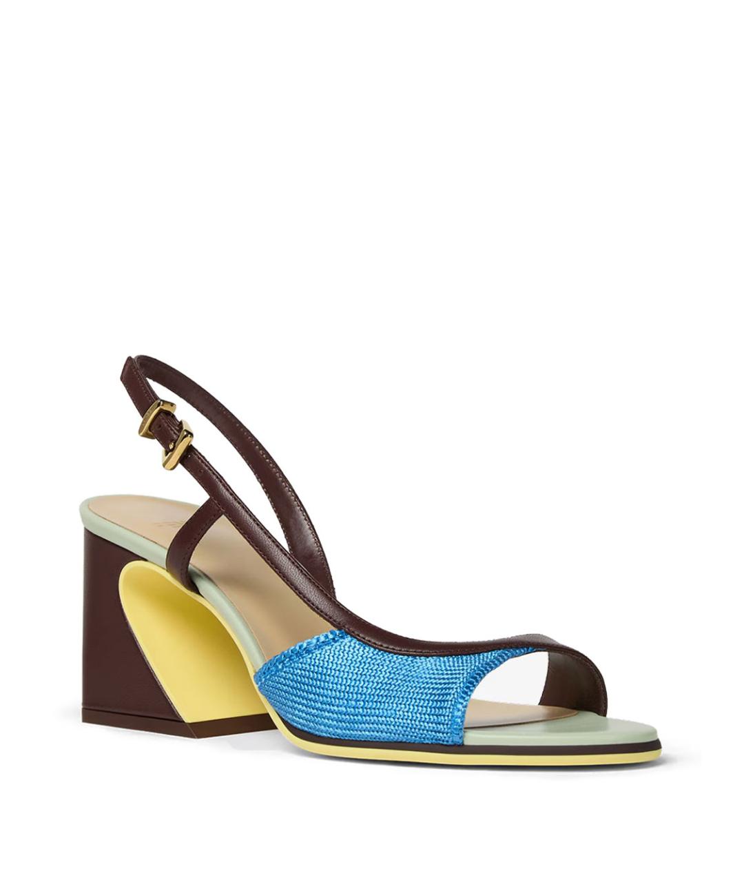 FENDI Синие босоножки, фото 2