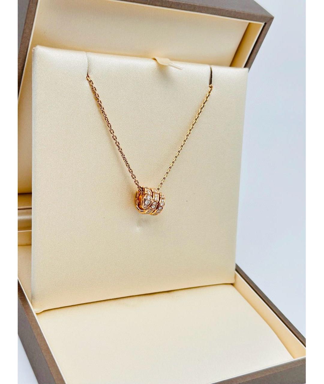 BVLGARI Золотое колье из розового золота, фото 3