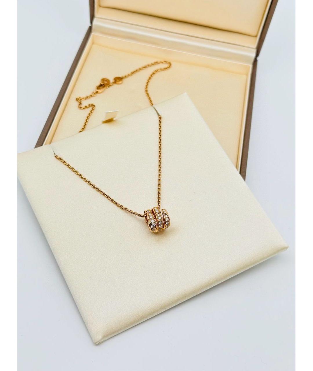BVLGARI Золотое колье из розового золота, фото 4