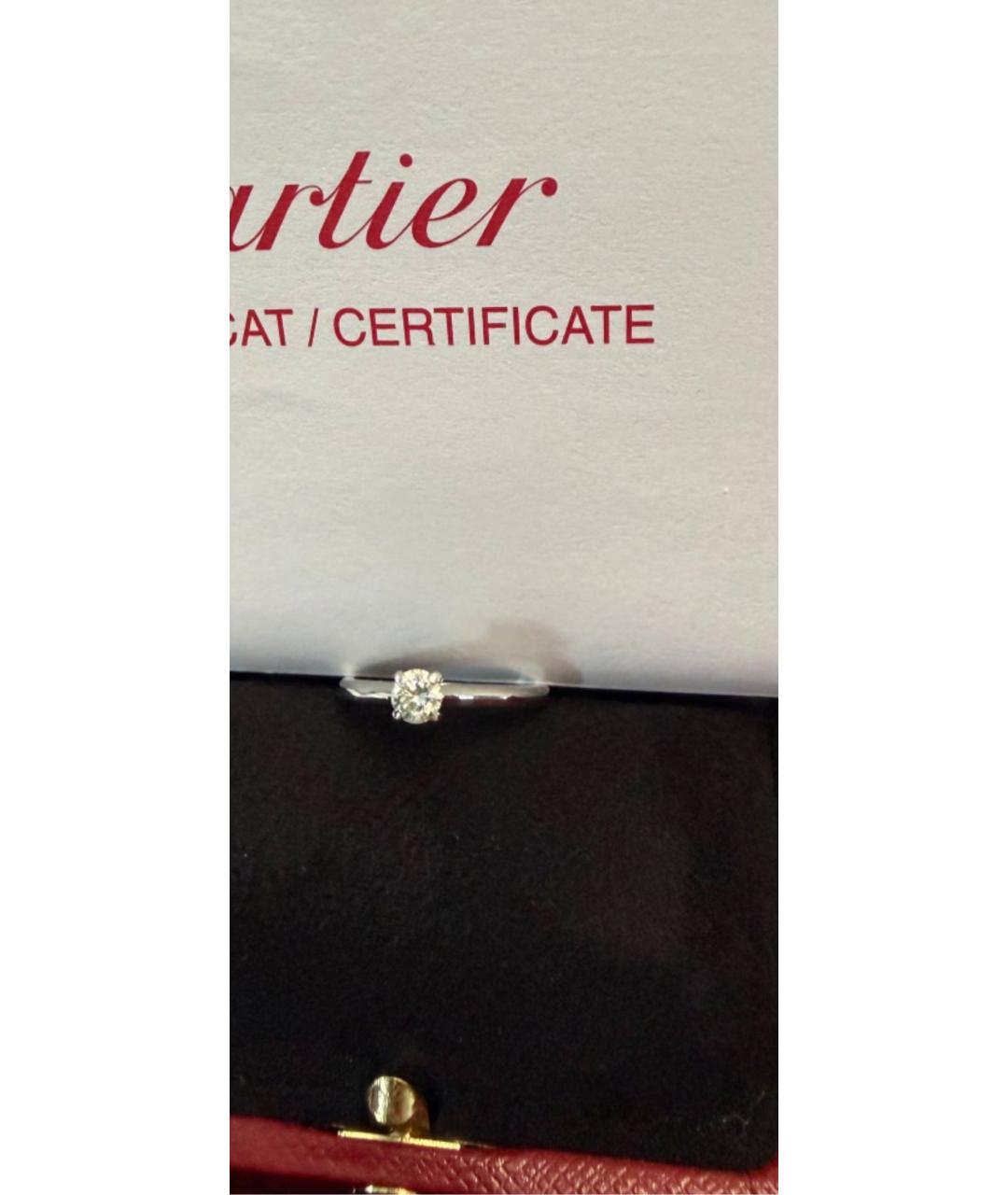 CARTIER Белое платиновое кольцо, фото 3