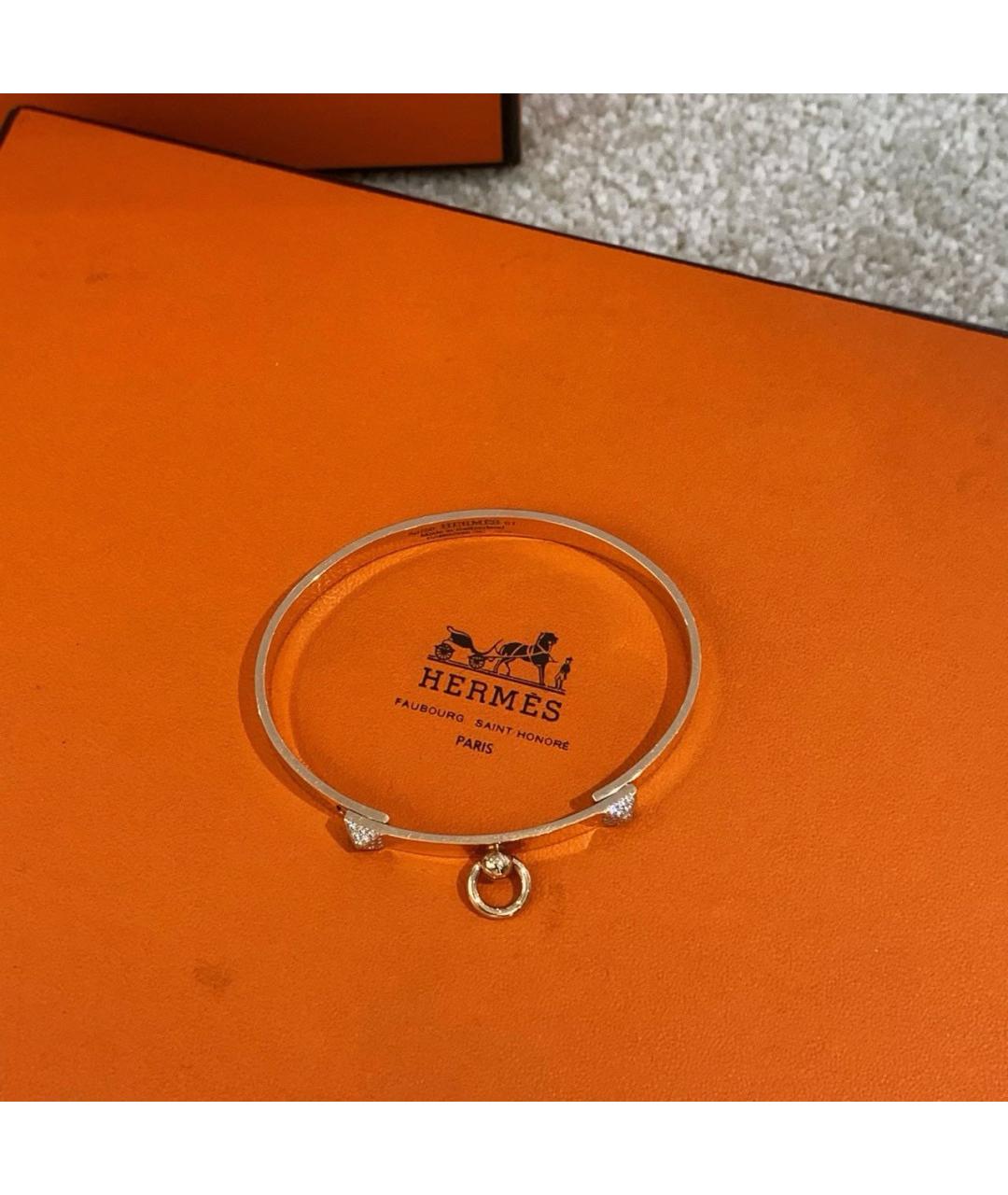 HERMES Золотой браслет из розового золота, фото 5