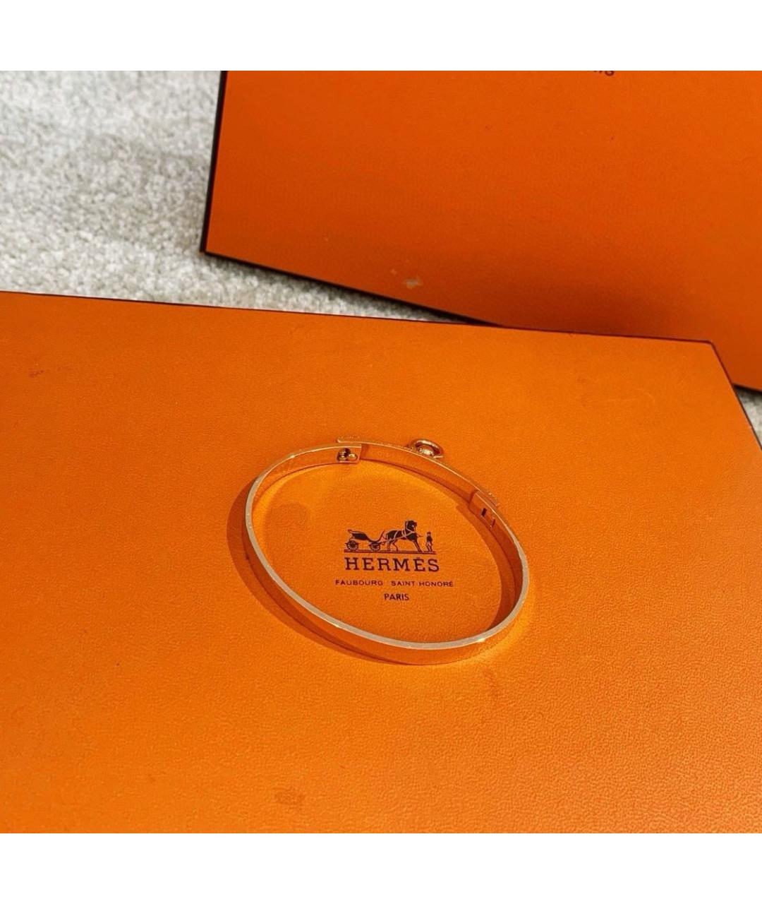 HERMES Золотой браслет из розового золота, фото 6