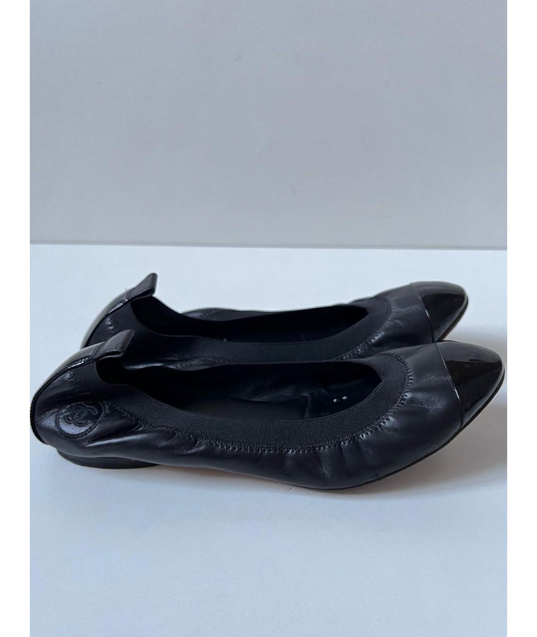 CHANEL Черные балетки, фото 9