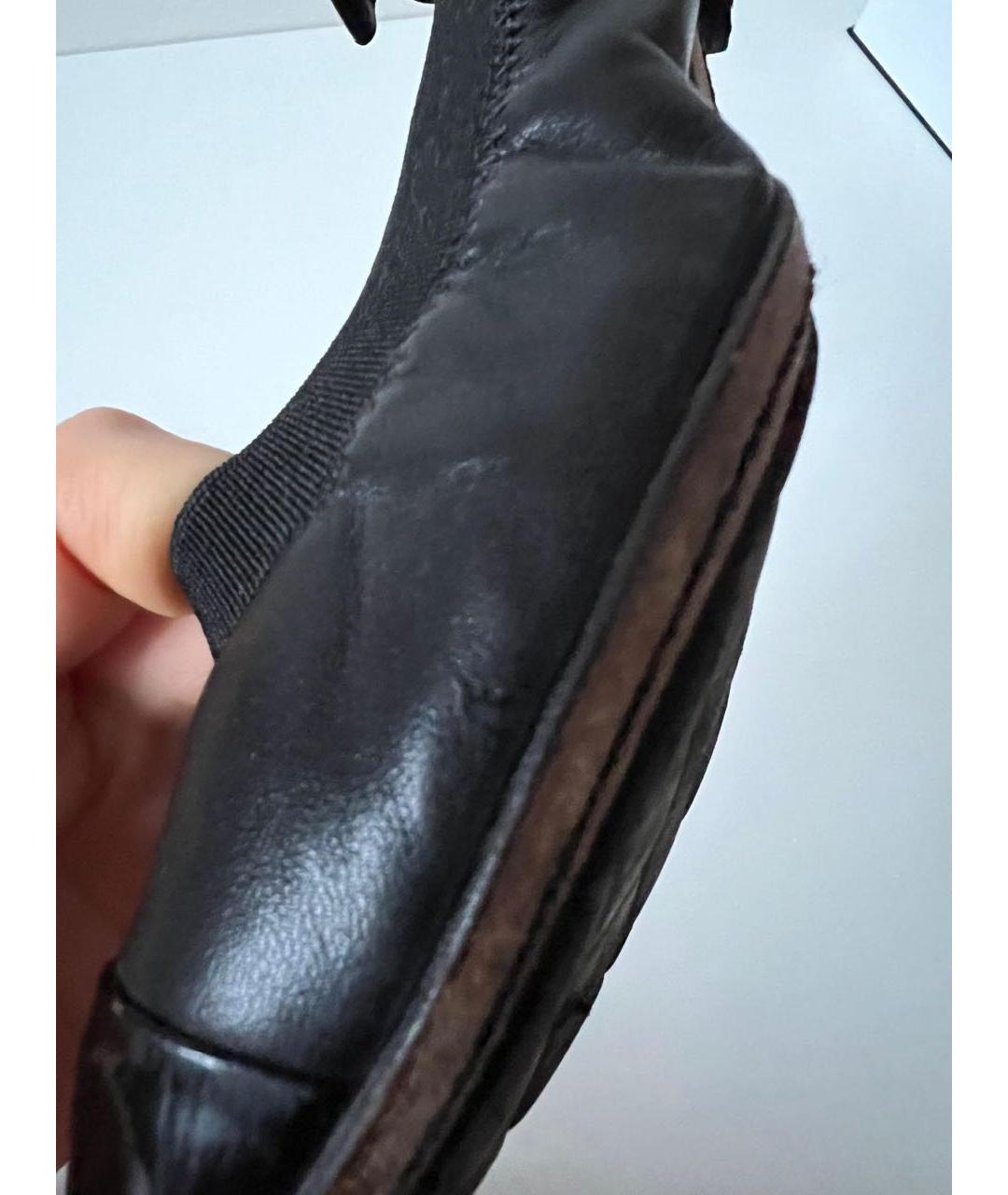 CHANEL Черные балетки, фото 6