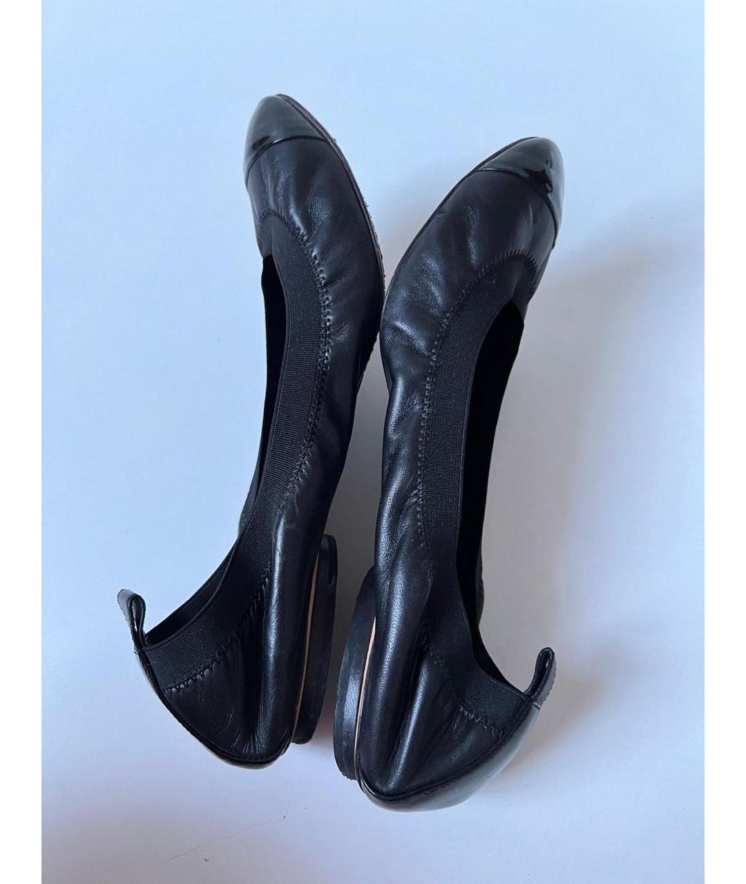 CHANEL Черные балетки, фото 5