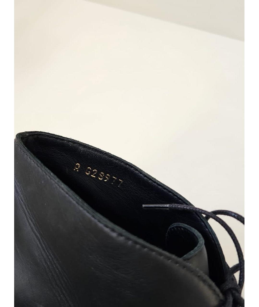 CHANEL Черные кожаные ботильоны, фото 8