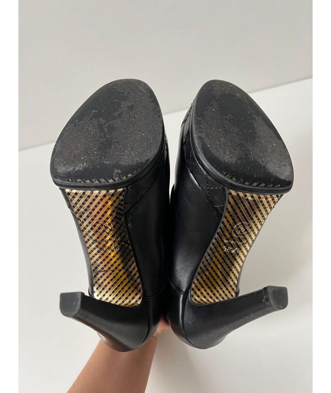 CHANEL Черные кожаные ботильоны, фото 6