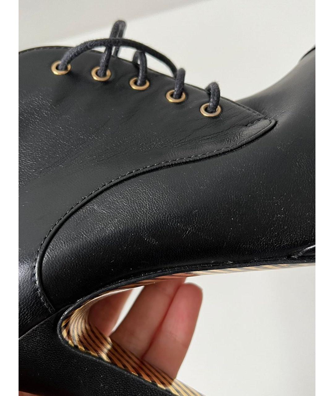 CHANEL Черные кожаные ботильоны, фото 5