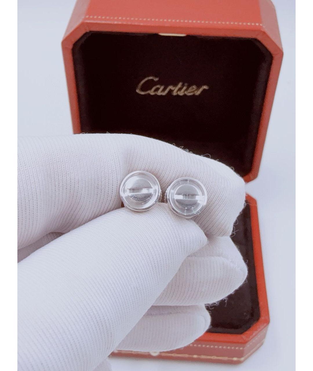 CARTIER Серебряные серьги из белого золота, фото 7