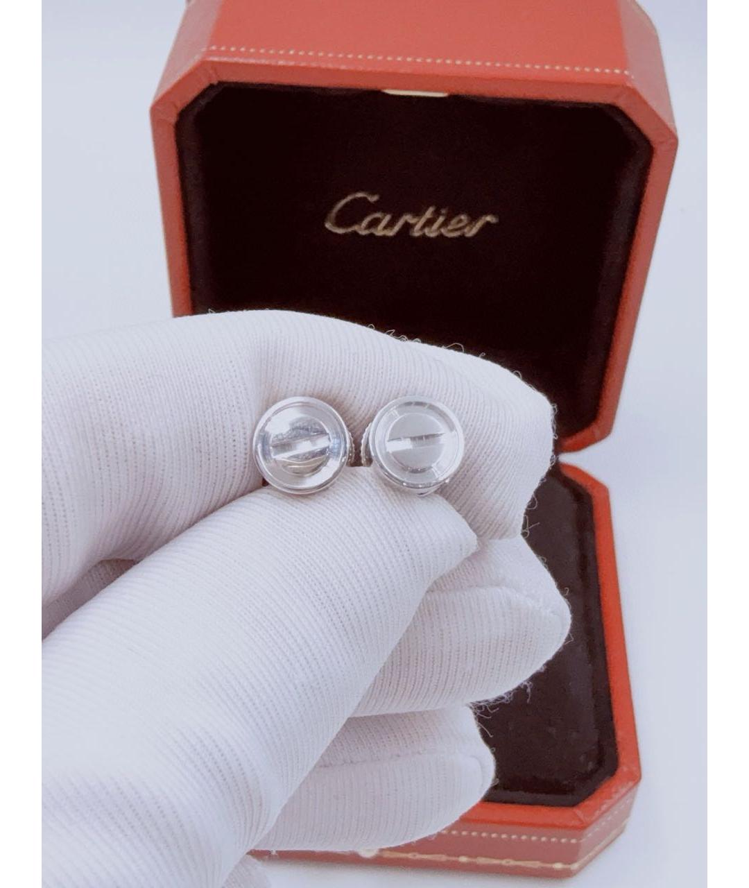 CARTIER Серебряные серьги из белого золота, фото 2