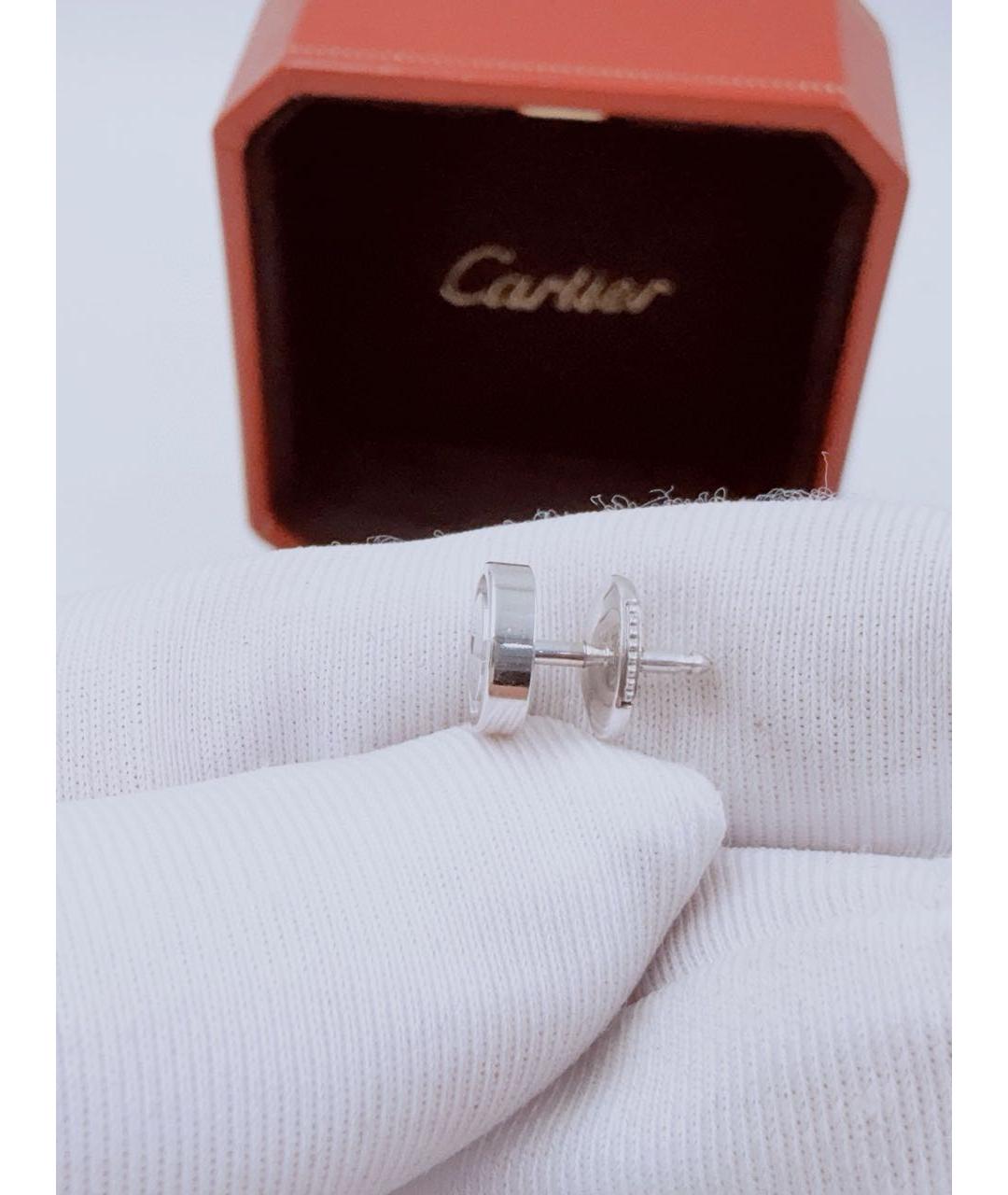 CARTIER Серебряные серьги из белого золота, фото 5