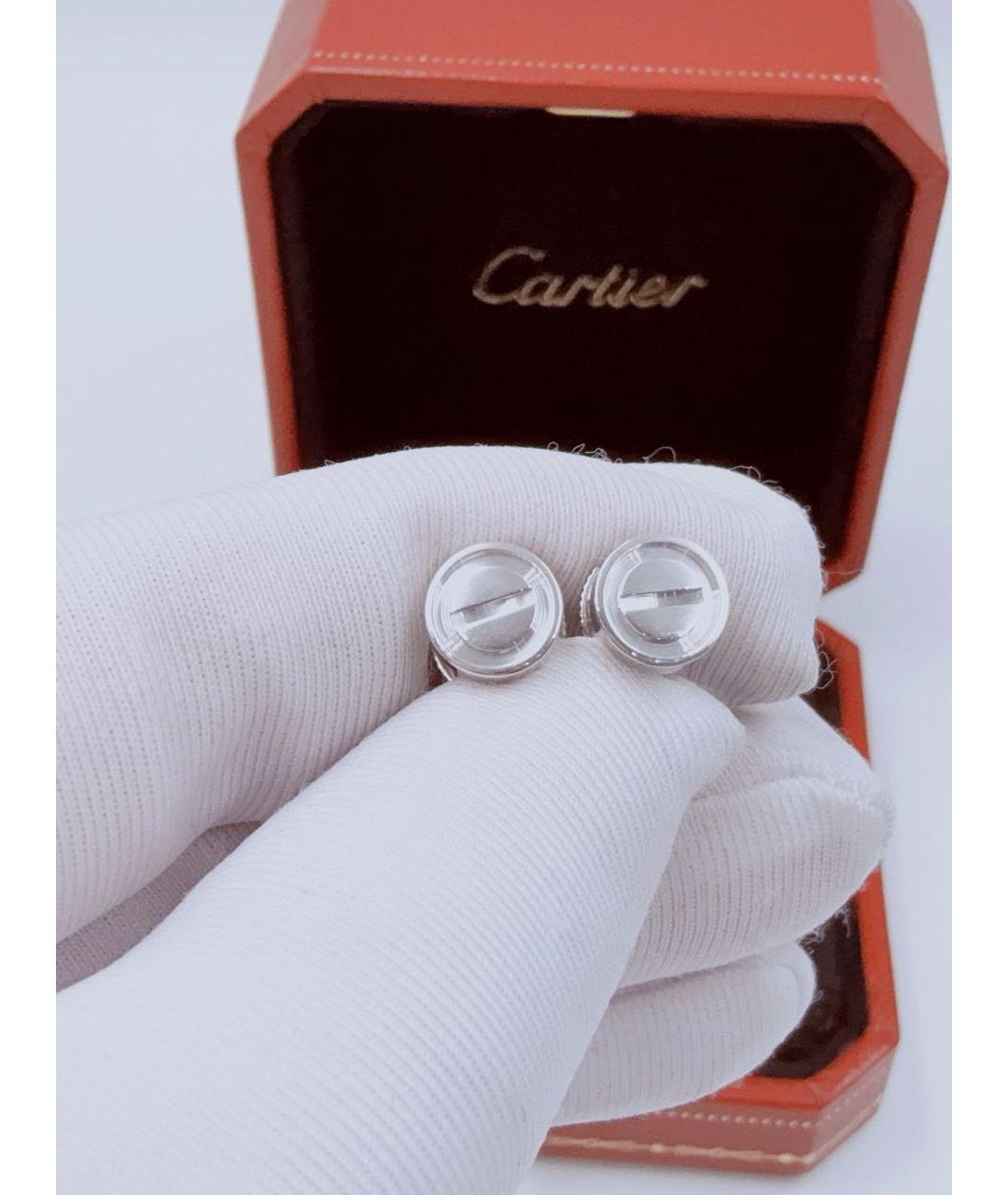 CARTIER Серебряные серьги из белого золота, фото 3
