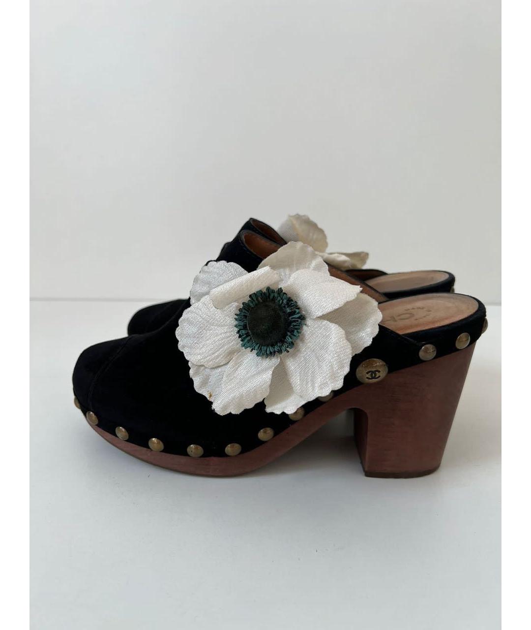 CHANEL Черные мюли, фото 8